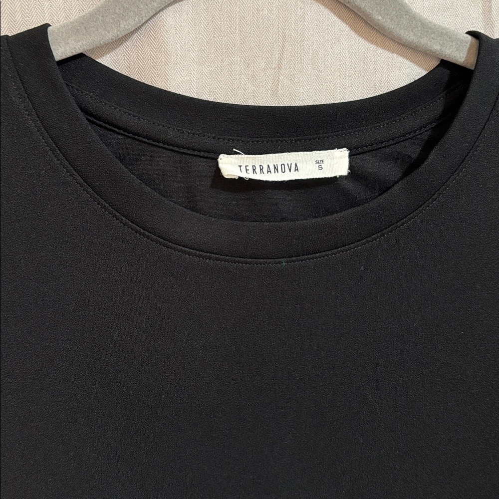 Black Puff Sleeve Dress - Picture 3 of 5